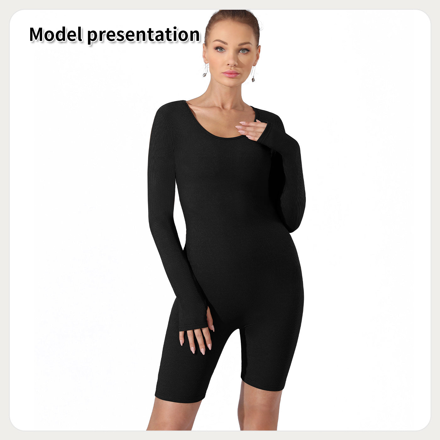 Women's Fashion Simple Solid Color Bodysuit